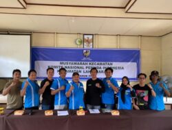 Gelar Muscam se-Barito Utara, Ketua KNPI Barut Harapkan Kolaborasi Membangun Pemuda bersama Pemdes Semakin Baik