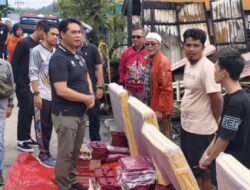 Bupati Barito Utara Gercep Bantu Warga Terdampak Kebakaran di Jalan Merak Muara Teweh