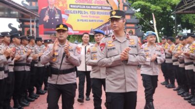 Kunjungi Polres Barito Utara, Wakapolda Kalteng Beri Arahan Personel Perkuat Profesionalisme