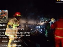 Kebakaran Hanguskan Kantor Ponpes Al-Huda Kotawaringin Lama, Damkar Bergerak Cepat Padamkan Api