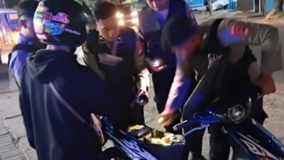 Tiga Motor Knalpot Brong Diamankan saat Patroli Dini Hari di Banjarmasin