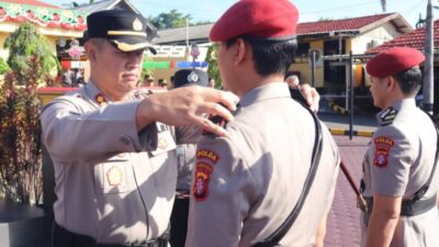 Polres Kobar Gelar Sertijab Sejumlah Pejabat, Kapolres Dorong Peningkatan Kinerja dan Pelayanan Publik
