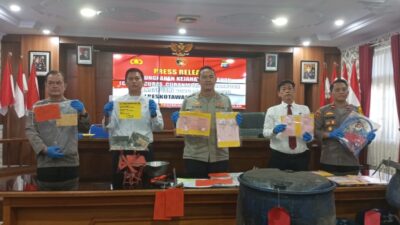 Polres Kobar Bongkar 86 Kasus Pencurian dan Narkotika, Sabu Lebih dari 1 Kilogram Diamankan