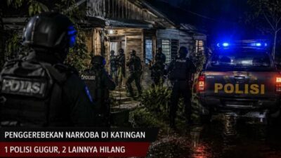 Penggerebekan Bandar Sabu di Katingan Berujung Tragedi, Satu Polisi Gugur Dua Hilang