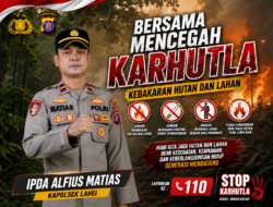 Kapolsek Lahei Imbau Warga Cegah Karhutla, Tegaskan Sanksi Pidana bagi Pelaku Pembakar Lahan