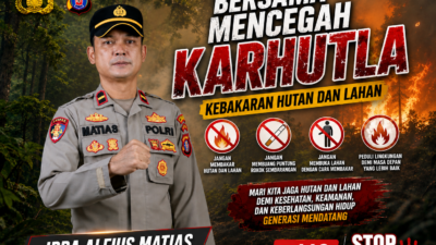 Kapolsek Lahei Imbau Warga Cegah Karhutla, Tegaskan Sanksi Pidana bagi Pelaku Pembakar Lahan